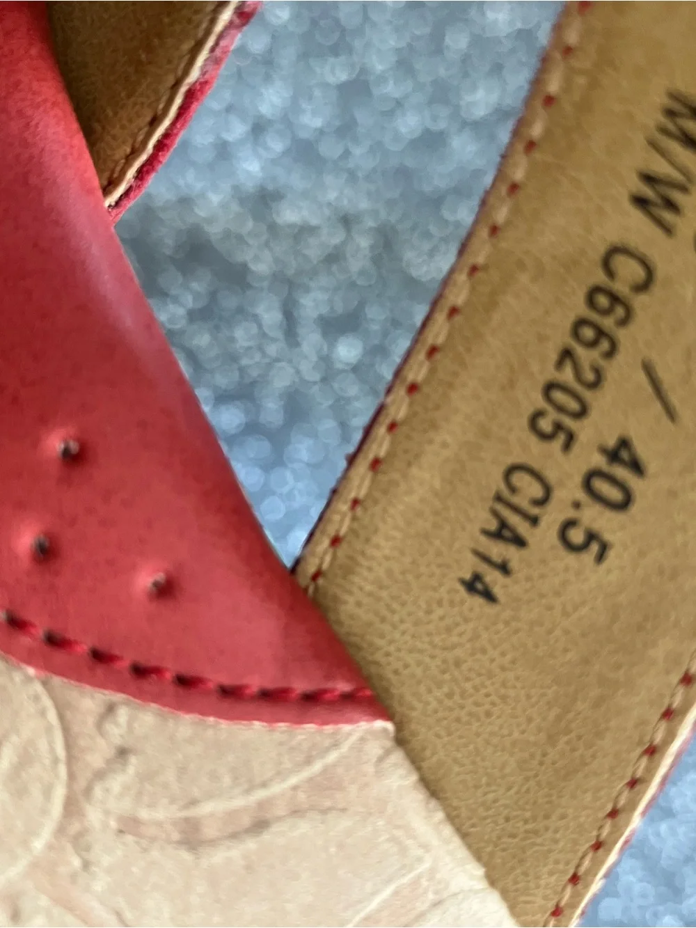 b.o.c. Red Women's Wedge Slide Sandals